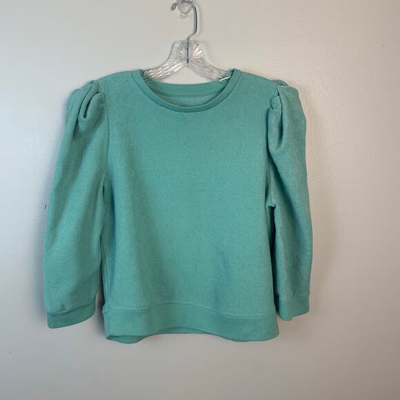 a.n.a. A New Approach Tops - A.N.A. Teal Sweatshirt Style Top with Puffed Sleeves Size Medium